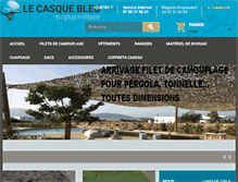 Tablet Screenshot of lecasquebleu.fr